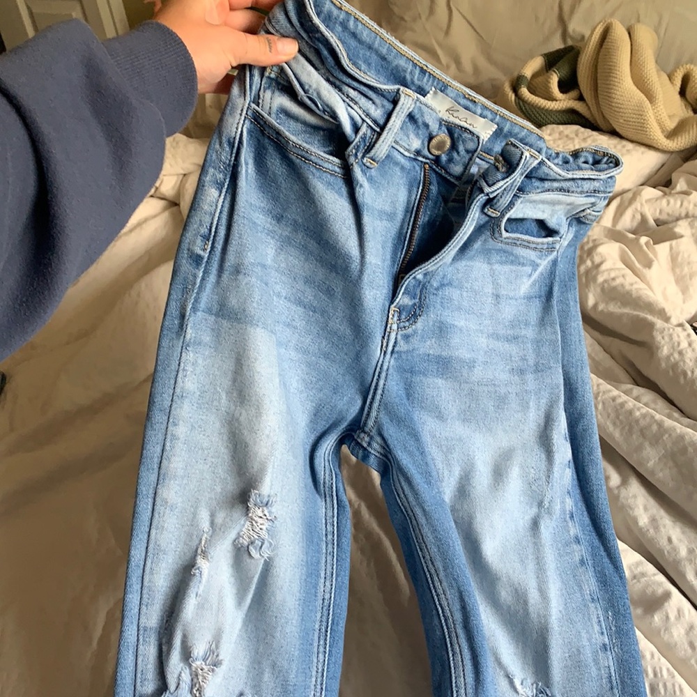 High waisted Kancan stretchy straights